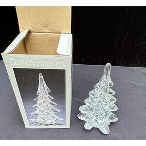 Vintage Saravel Glass 5-3/4” 5.75” Christmas Tree Original Box -S1B